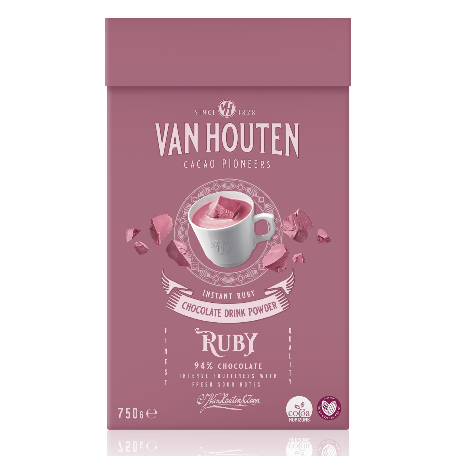 Van Houten Ruby Chocolate Drink Powder
